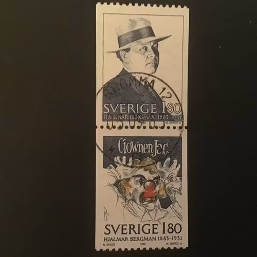HJALMAR BERGMAN facit nr 1267 SX1 lyxstämplat par BROMMA 12