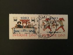 JULPOST 1983 facit nr 1278 SX Lyxstämplat par KUMLA 1