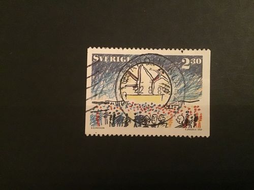 GLOBEN 1989 facit nr 1549 lyxstämplat STOCKHOLM-KLARA