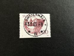 DRYCKESHORN 1976 facit nr 973 lyxstämplat BLOMSTERMÅLA1