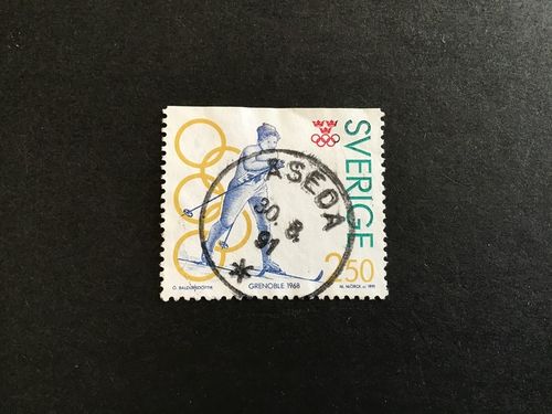OLYMPISKT GULD I facit nr 1698 praktstämplat ÅSEDA