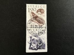 FJÄLLVÄRLD 1984 facit nr 1292 SX lyxstämplat par HERRLJUNGA