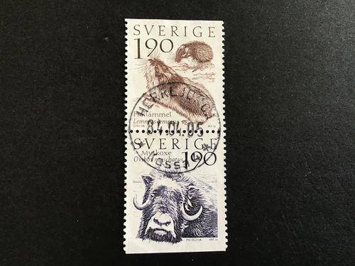 FJÄLLVÄRLD 1984 facit nr 1292 SX lyxstämplat par HERRLJUNGA