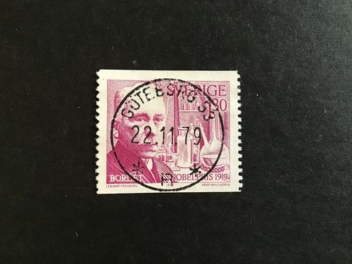 NOBELPRISTAGARE 1979 facit nr 1110 lyxstämplat GÖTEBORG 53
