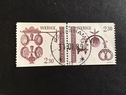 FÖRETAGSPOST facit nr 1184 SX2 lyxstämplat par KARLSHAMN