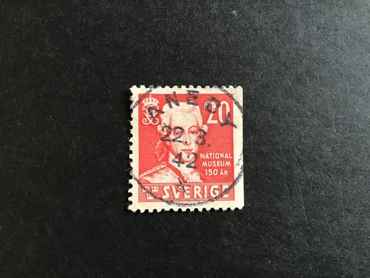 NATIONALMUSEUM 150 År facit nr 338 B2 lyxstämplat ANEBY