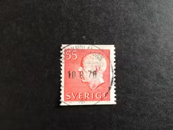 GUSTAF VI ADOLF TYP III facit nr 433 A lyxstämplat STOCKHOLM BAN