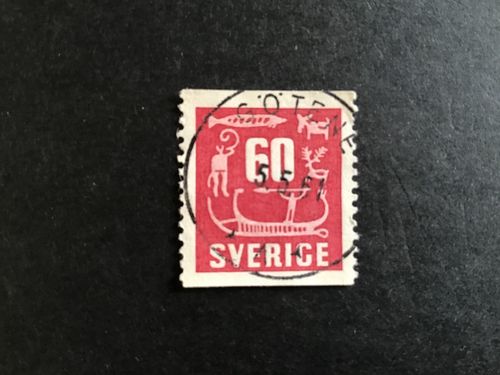 HÄLLRISTNINGAR facit nr 460 lyxstämplat GÖTENE