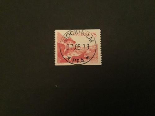 SPELMAN MED NYCKELHARPA facit nr 941 lyxstämplat STOCKHOLM