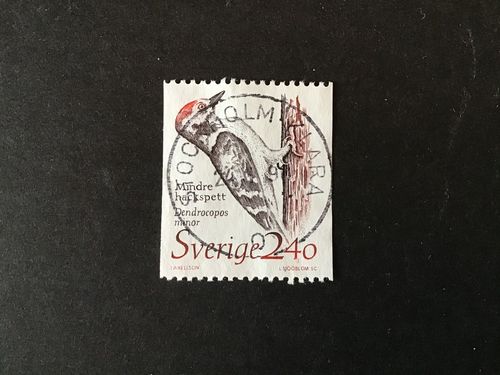 DJUR I HOTAD MILJÖ facit nr 1542 lyxstämplat STOCKHOLM-KLARA