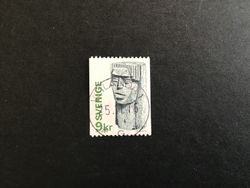 FLICKHUVUD 1976 facit nr 975 lyxstämplat VETLANDA