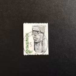 FLICKHUVUD 1976 facit nr 975 lyxstämplat VETLANDA