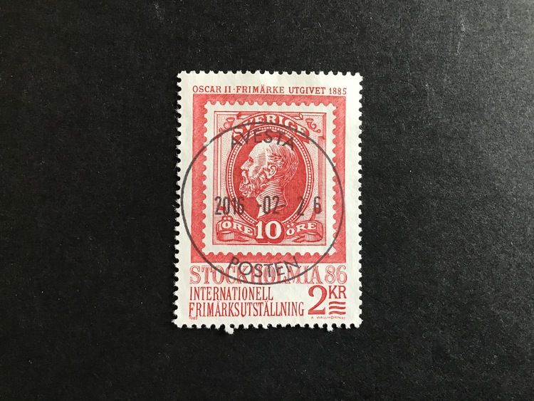 STOCKHOLMIA 86 I facit nr 1260 lyxstämplat AVESTA