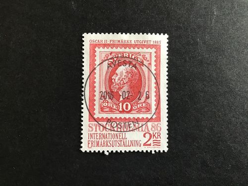STOCKHOLMIA 86 I facit nr 1260 lyxstämplat AVESTA
