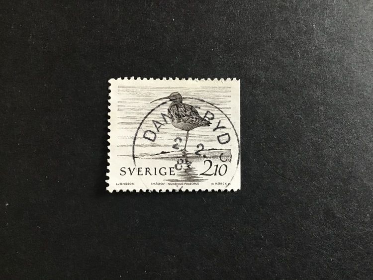 FÅGLAR VID VATTEN facit nr 1394 praktstämplat DANDERYD