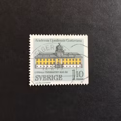 UPPSALA UNIVERSITET facit nr 1005 B2 Praktstämplat FAGERSTA