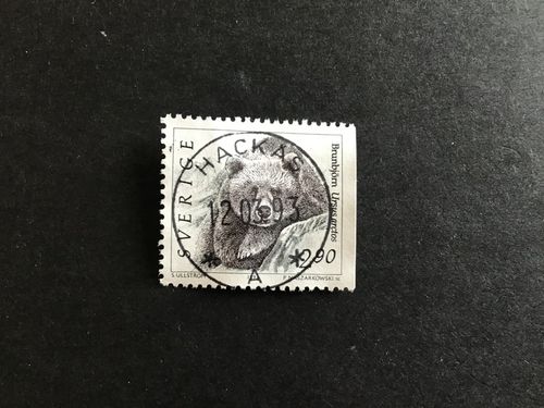 VILDA DJUR 2 1993 facit nr 1774 lyxstämplat HACKÅS