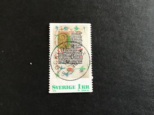MEDELTIDA BOKMÅLERI facit nr 986  lyxstämplat STOCKHOLM 43