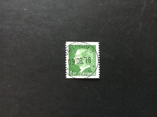 CARL XVI GUSTAF TYP I facit nr 952 A praktstämplat VÄLLINGBY 3