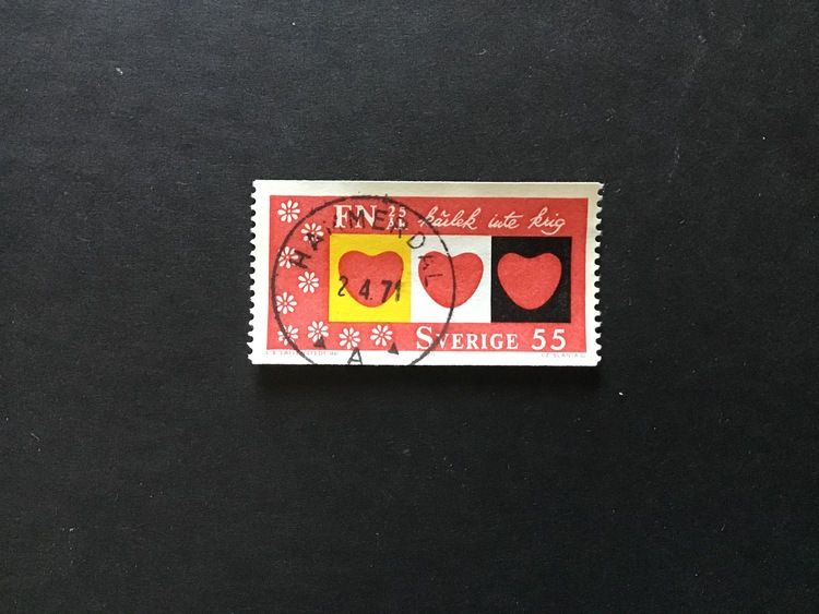 FN 25 ÅR 1970 facit nr 709 A1 lyxstämplat HAMMERDAL