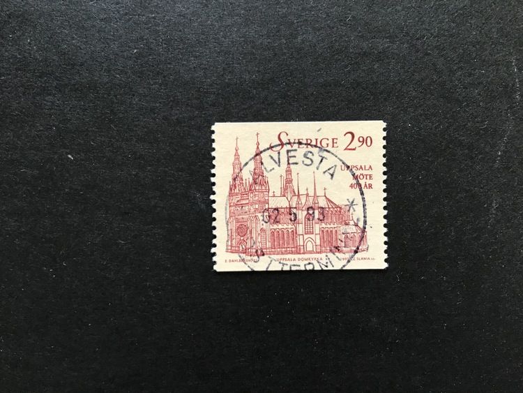 UPPSALA MÖTE 400 ÅR 1993 facit nr 1787 lyxstämplat ALVESTA