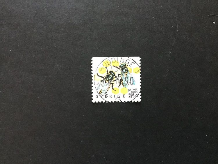 RABATTMÄRKEN XII facit nr 1630 BIODLING lyxstämplat HUDDINGE
