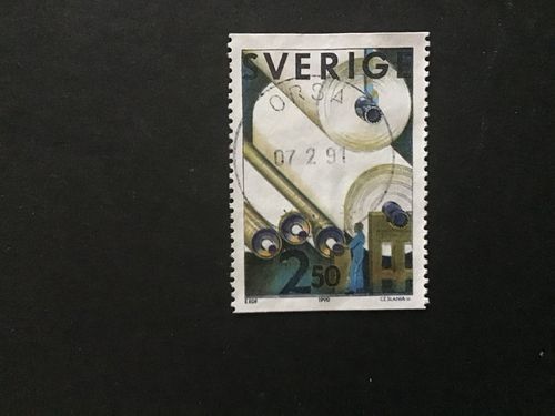 MASSA OCH PAPPER 1990 facit nr 1639 lyxstämplat ORSA