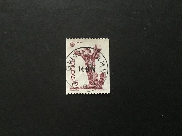 EUROPA III SKULPTURKONST facit nr 867 lyxstämplat GRISSLEHAMN