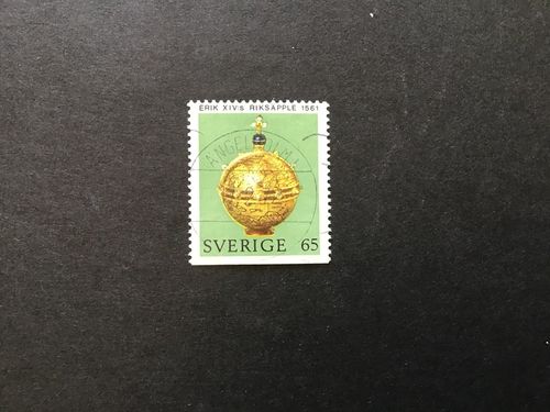 RIKSREGALIERNA 1971 facit nr 743 B1 lyxstämplat ÄNGELHOLM 1
