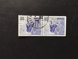 IDROTTSFLICKOR 1972, facit nr 755 BB stämplat par