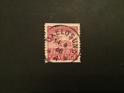 SVENSKA LANTBRUKSMÖTENA facit nr 369 praktstämplat OXELÖSUND