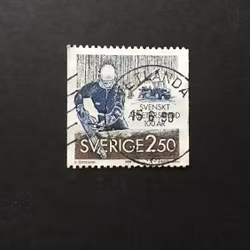 SVENSKT ARBETARSKYDD facit nr 1617 lyxstämplat VETLANDA