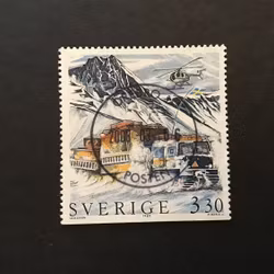 SVENSK POLARFORSKNING 1989 facit nr 1580 lyxstämplat ÖREBRO
