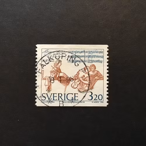 J.H.ROMAN 1994 facit nr 1857 lyxstämplat FALKÖPING