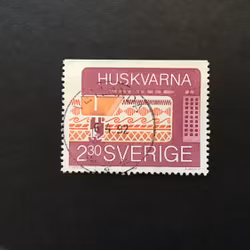 SMÅLÄNDSK FÖRETAGSAMHET facit nr 1572 lyxstämplat VETLANDA