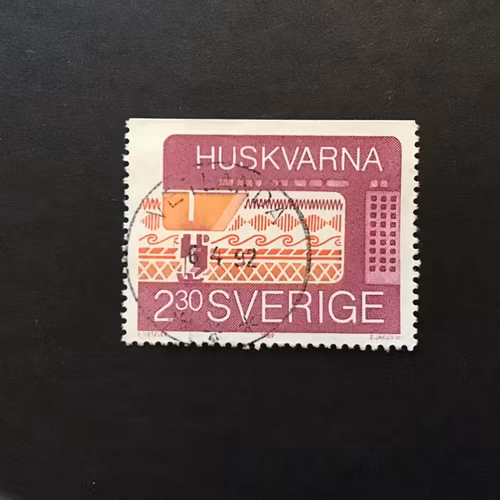 SMÅLÄNDSK FÖRETAGSAMHET facit nr 1572 lyxstämplat VETLANDA