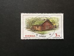 SVENSKA HUS I facit nr 1889 lyxstämplat HUDDINGE 2