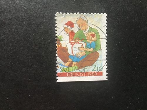 JULPOST 1989 facit nr 1598 lyxstämplat VÄXJÖ