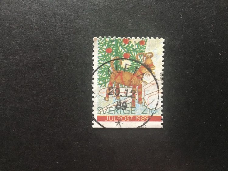 JULPOST 1989 facit nr 1596 praktstämplat ALFTA