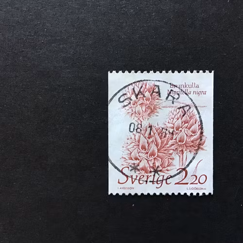 LEVANDE NATUR 1985 facit nr 1341 praktstämplat SKARA