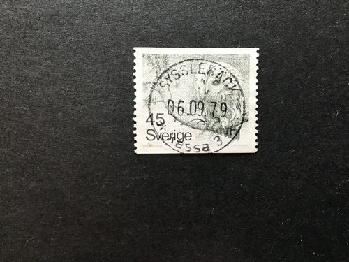 KATTUGGLA 1977 facit nr 1008 lyxstämplat SYSSLEBÄCK