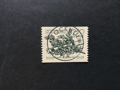 Stockholms universitet faci nr 1050  lyxstämplat STOCKHOLM PFA