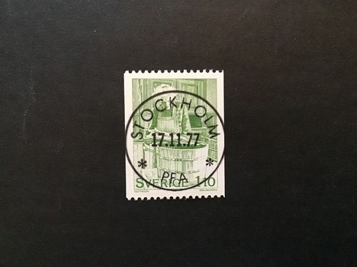 Julförberedelser facit nr 1024 lyxstämplat Stockholm