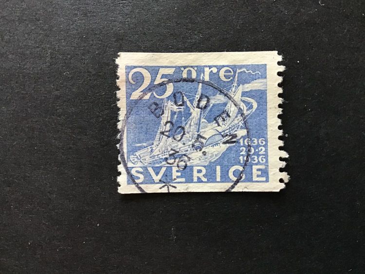 Postverket facit nr 250 PRAKTSTÄMPLAT BODEN