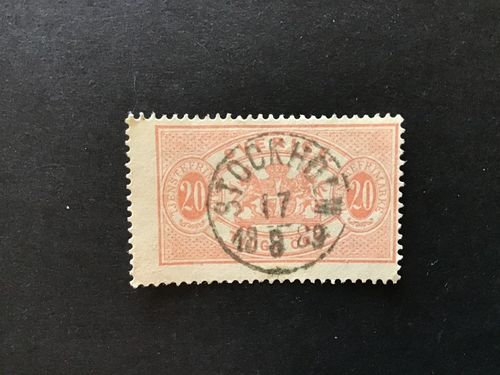 FACIT NR TJ 18 LYXSTÄMPLAT STOCKHOLM