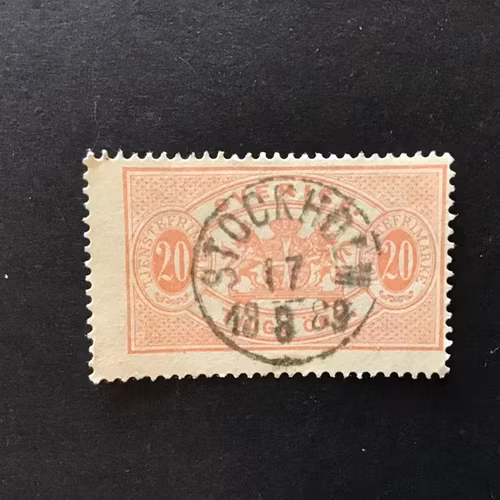 FACIT NR TJ 18 LYXSTÄMPLAT STOCKHOLM