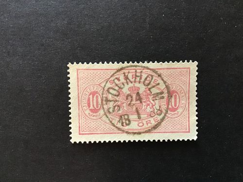 FACIT NR TJ 16 A LYXSTÄMPLAT STOCKHOLM