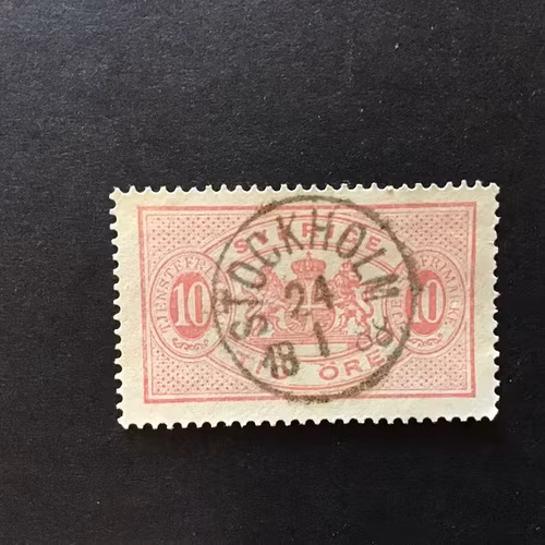 FACIT NR TJ 16 A LYXSTÄMPLAT STOCKHOLM