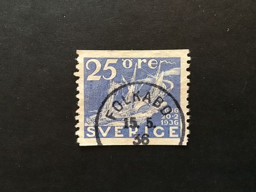 Postverket facit nr 250 PRAKTSTÄMPLAT FOLKABO