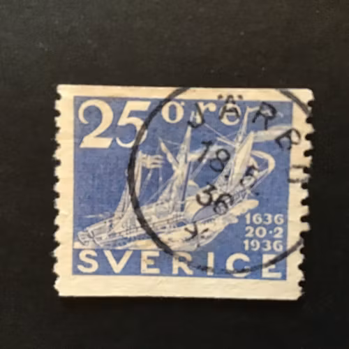 Postverket facit nr 250 PRAKTSTÄMPLAT JÄRBO